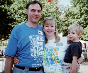 At the Race for the Cure, Sept. 2001
